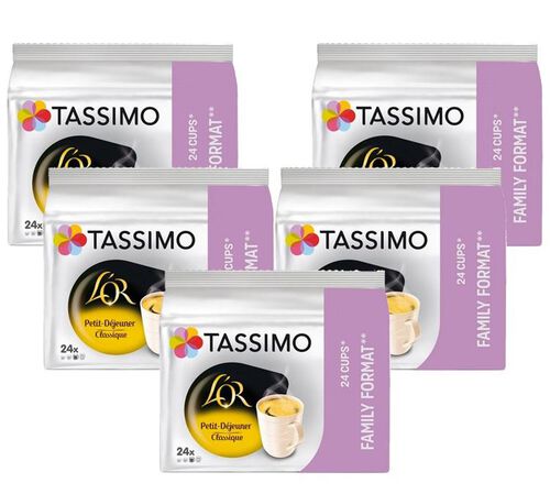 Tassimo pods L'Or Petit Dejeuner Classique x 120 T-Discs