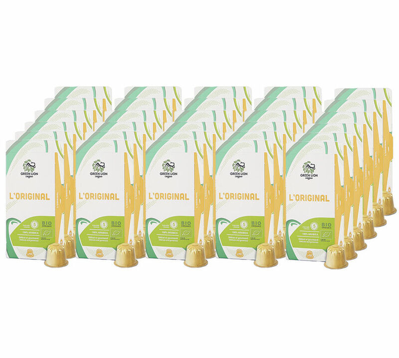 300 capsules compatibles Nespresso* Original  L'Original Bio - GREEN LION COFFEE image number 0