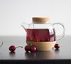 VIVA Scandinavia Cortica glass and cork teapot + tea ball infuser - 50cl image number 1