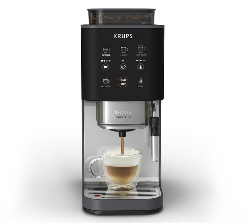 Machine expresso broyeur KRUPS Coffee Crush Milk SA404BE1 - Noire image number 0