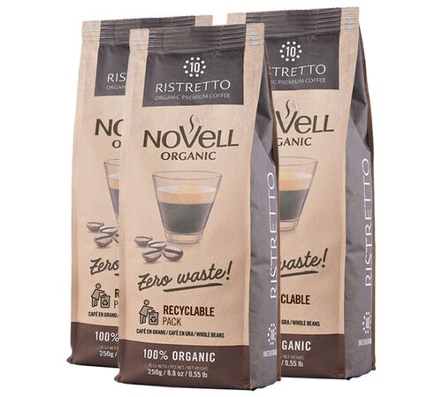 Novell - Caff&egrave; in grani Bio Ristretto 3 x 250 g