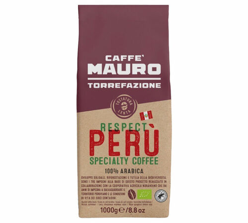 Caff&egrave; Mauro Organic Coffee Beans Respect Per&ugrave; - 1kg