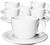 Ancap Set of 6 Porcelain Edex Cappuccino Cups and Saucers - 19 cl image