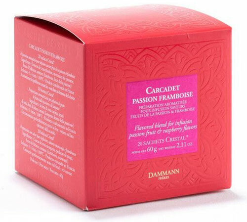 Carcadet Framboise Passion - 20 sachets - DAMMANN FR&Egrave;RES image number 2