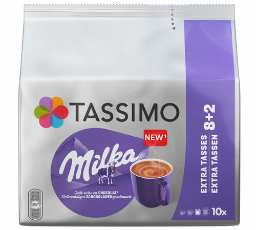 Tassimo pods Milka Hot Chocolate x 10 T-Discs (best before 16.10.2026)