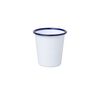 Falcon Enamelware white cup with blue border - 124ml image number 0