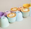6 Tasses &agrave; caf&eacute; emboss&eacute; 150 ml vert- LOVERAMICS image number 3