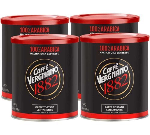 Caff&egrave; Vergnano Ground Coffee 100% Arabica - 4 x 250g
