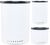 Lot 3 bo&icirc;tes de conservation m&eacute;tal blanc mat 250 gr, 500 gr et 1 kg - Airscape image
