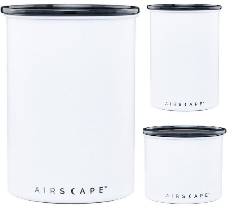 Lot 3 bo&icirc;tes de conservation m&eacute;tal blanc mat 250 gr, 500 gr et 1 kg - Airscape image number 0