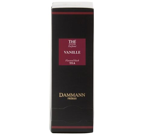Vanilla-flavoured black tea - 24 Cristal&reg; sachets - Dammann Fr&egrave;res