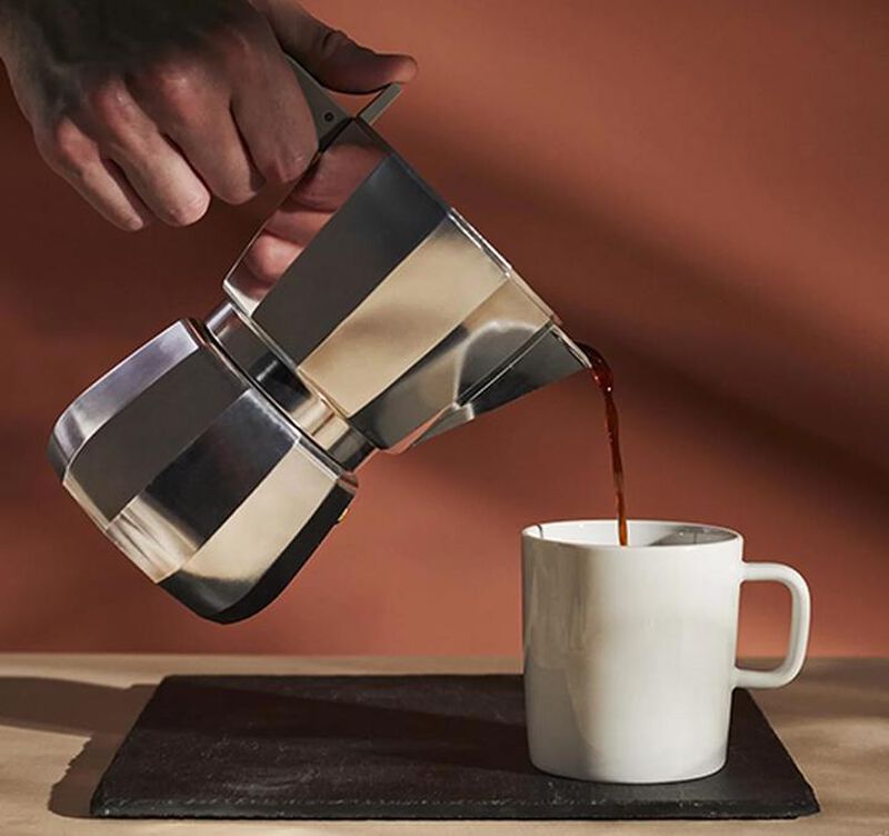 Alessi Moka Pot designed by Sir David Chipperfield - 6 cups image number 5