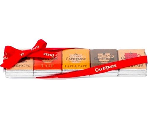 Caf&eacute; Tasse - 15 mini tavolette di Cioccolato Gusti Assortiti