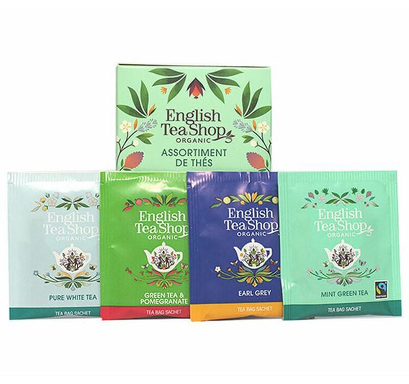 Assortiments Th&eacute;s et Infusions Bio - 4 x 20 sachets - ENGLISH TEA SHOP image number 1