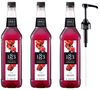 Lot de 3 Sirops Grenadine - Bouteille Plastique - 3x1L + Pompe doseuse - 1883 ROUTIN image number 0