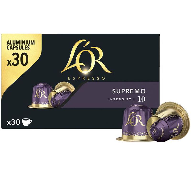 30 capsules compatibles Nespresso* Original Supremo - L'OR ESPRESSO image number 0