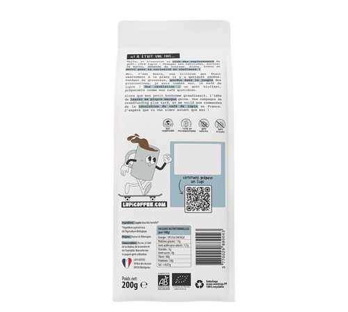 Caf&eacute; de Lupin bio Original - Moulu 200 g- LUPI COFFEE image number 2