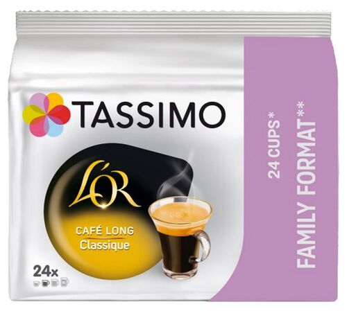 Tassimo pods L'Or Caf&eacute; Long Classique Family pack x 24 T-Discs