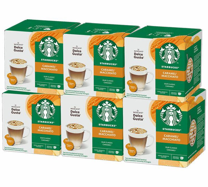 72 Nescaf&eacute;* Dolce Gusto* Compatible Pods Latte Macchiato Caramel &ndash; STARBUCKS image number 0
