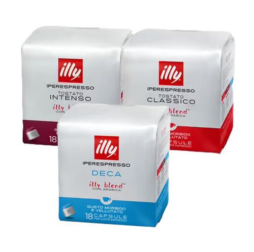 Pack degustazione - 54 Capsule Illy Iperespresso - 18 capsule x 3