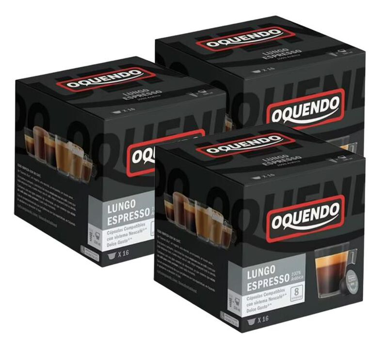 48 capsules compatibles Nescaf&eacute;* Dolce Gusto* Lungo &ndash; OQUENDO image number 0