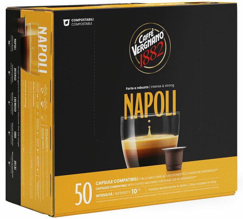 100 capsule compatibili Nespresso* Original Napoli &ndash; Caff&egrave; Vergnano image number 2