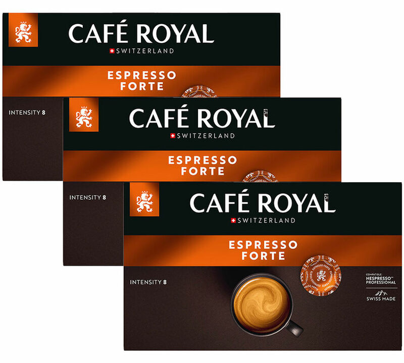150 Nespresso* Pro Capsules Espresso Forte &ndash; CAFE ROYAL image number 0