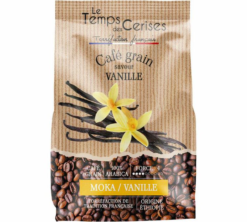 Caf&eacute; grains - &nbsp;Caf&eacute; saveur Vanille - 900gr - LTC image number 0