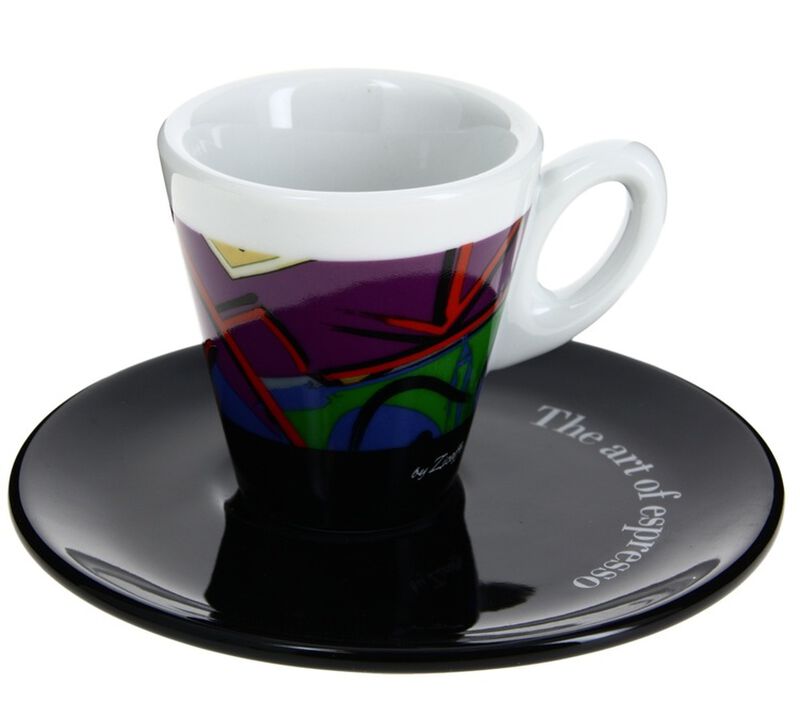 Zicaff&egrave; 'The Art of Espresso' set of 6 cups and saucers image number 5