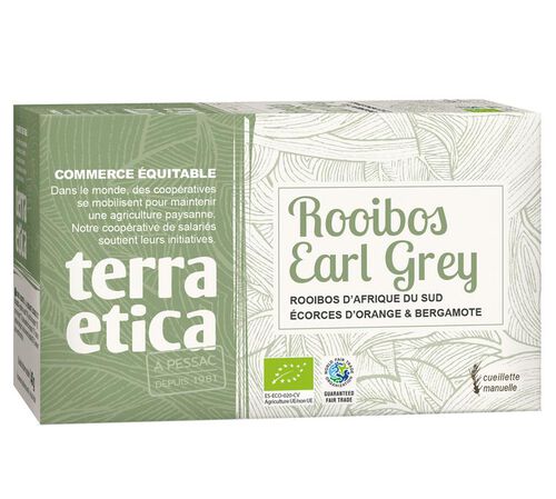 Rooibos Tea Earl Grey Terra Etica x 20 Tea Bags