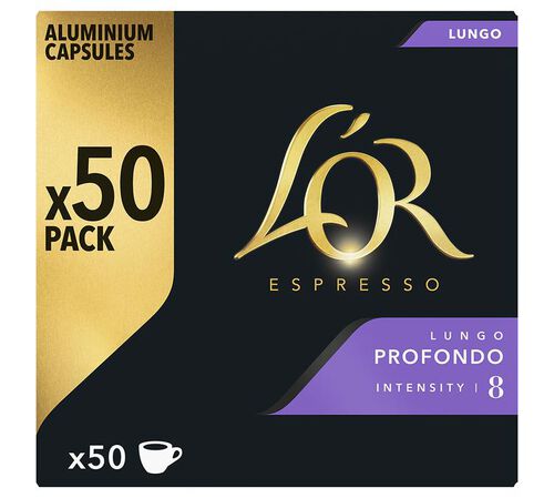 50 Nespresso* Original Compatible Capsules Lungo Profondo &ndash; L'OR ESPRESSO