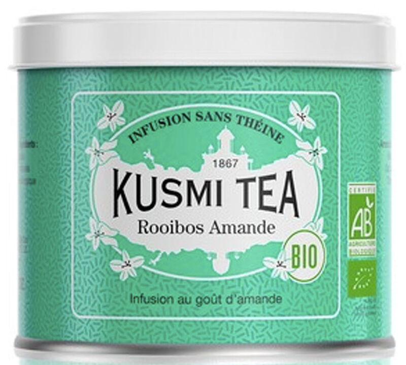 Kusmi Tea Organic Almond Rooibos - 100g Loose Leaf Tin image number 0