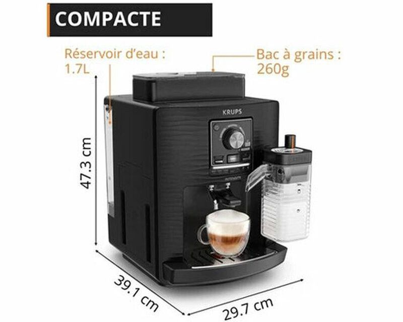 Expresso Broyeur KRUPS  Serenity Milk EA402HE0 - Noir image number 2