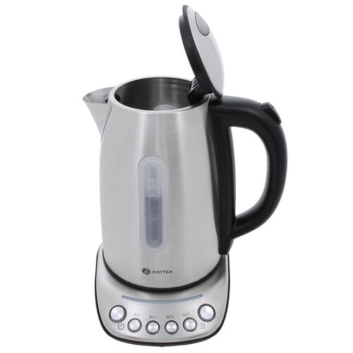 Bouilloire KT102 temp&eacute;rature r&eacute;glable Inox 1.7L - KOTTEA image number 1