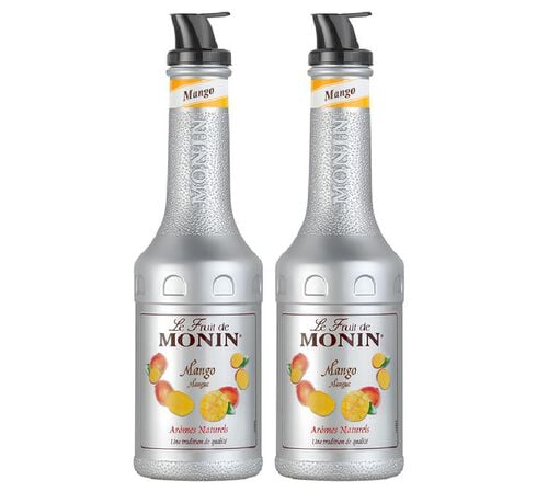 Lot de 2 pur&eacute;es de fruits 1L - Mangue - MONIN