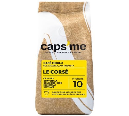 200 g - Caf&eacute; moulu - Le cors&eacute; - CAPS ME