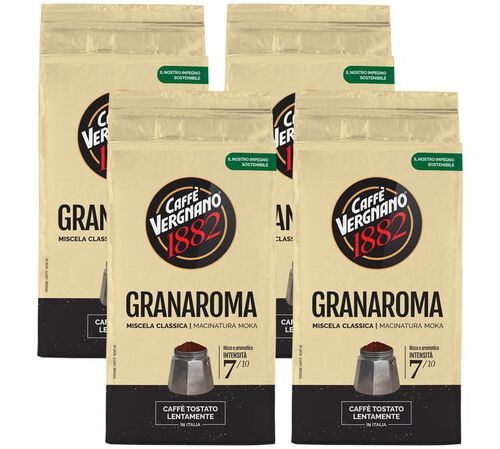 Caff&egrave; Vergnano Ground Coffee Gran Aroma - 4 x 250g