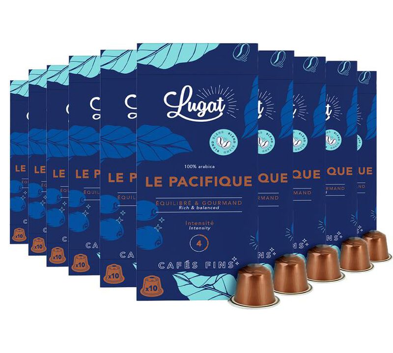 100 capsules compatibles Nespresso* Original Le Pacifique - LUGAT image number 0