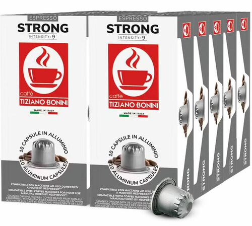 50 capsules Strong compatibles Nespresso&reg; - BONINI