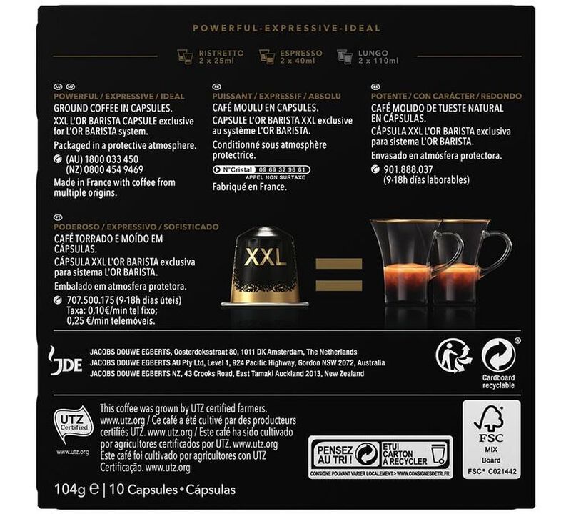 L'Or Barista XXL Double Ristretto Pods x 50 image number 2