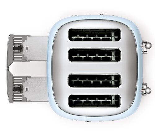 Grille-pain Smeg TSF03PBEU 4 tranches Bleu Azur image number 2