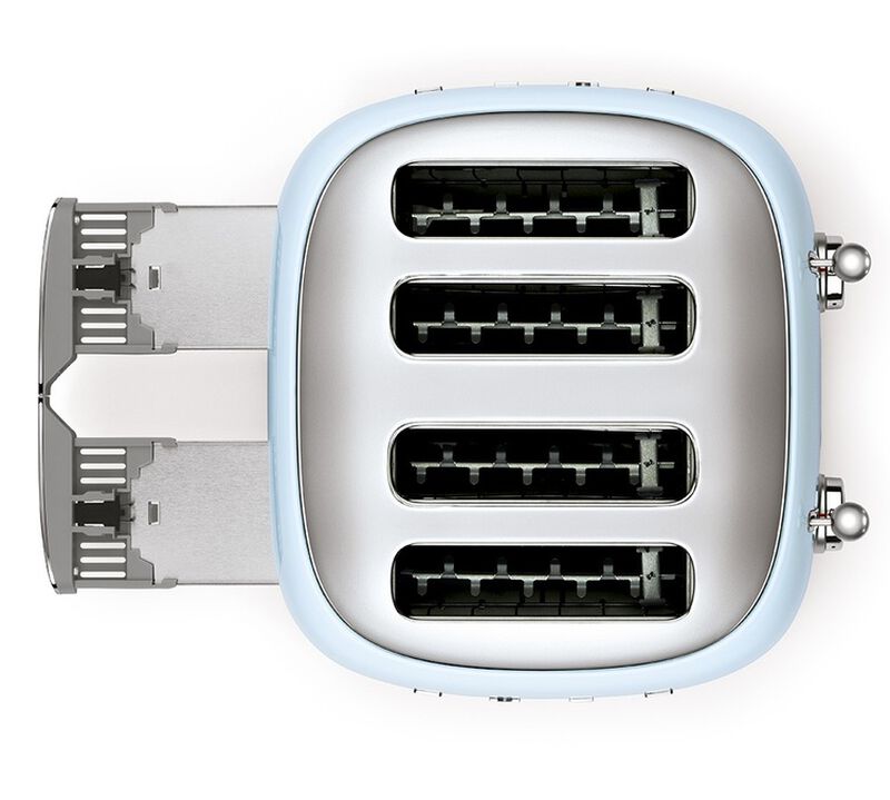 Toaster 4 tranches Ann&eacute;es 50 Bleu Azur - SMEG - Parfait &eacute;tat image number 2