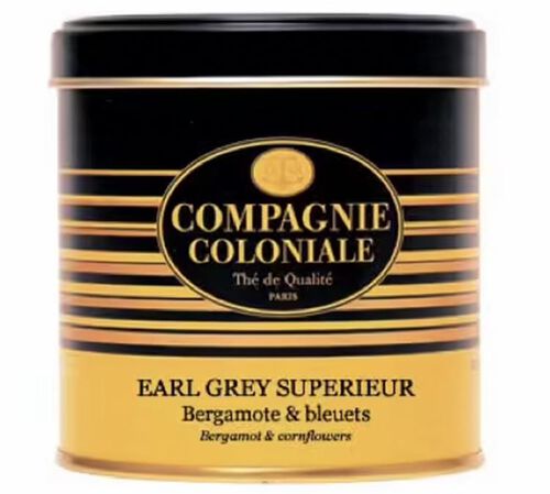 Luxury Earl Grey Sup&eacute;rieur Black Tea - 120g loose leaf tea in tin - Compagnie Coloniale