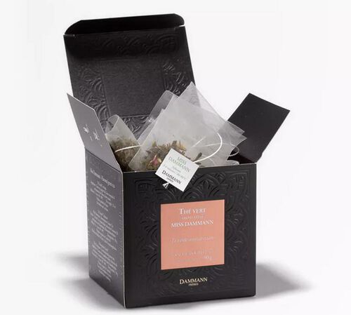 'Miss Dammann' flavoured green tea - 25 Cristal&reg; sachets - Dammann Fr&egrave;res