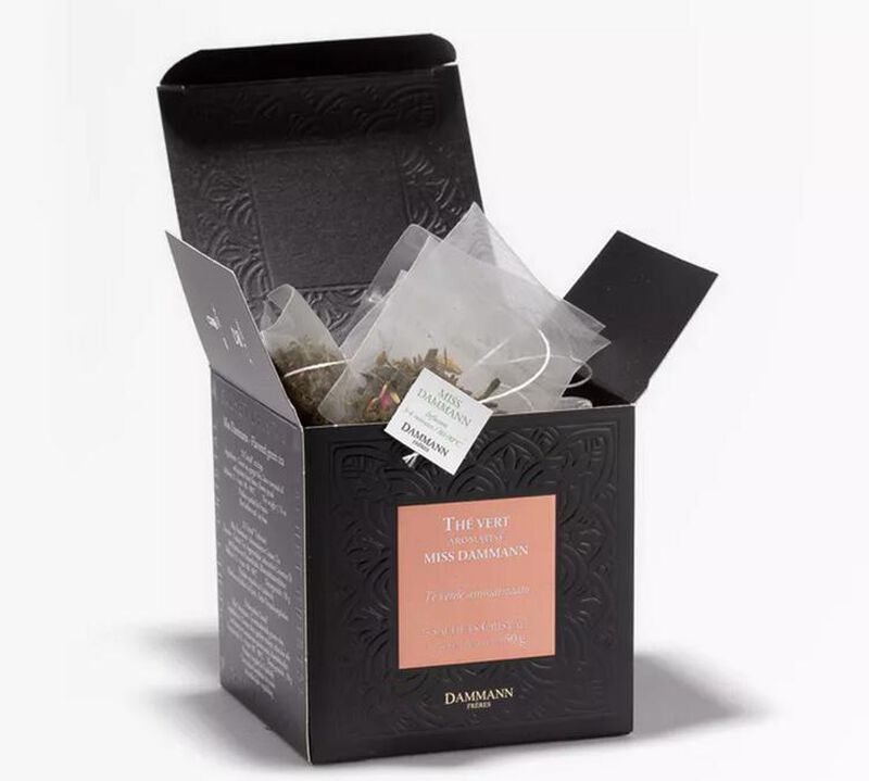 'Miss Dammann' flavoured green tea - 25 Cristal&reg; sachets - Dammann Fr&egrave;res image number 0