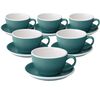 Loveramics - 6 tazze da caffellatte con piattini - Egg Teal 30 cl image number 0