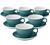 Loveramics - 6 tazze da caffellatte con piattini - Egg Teal 30 cl image