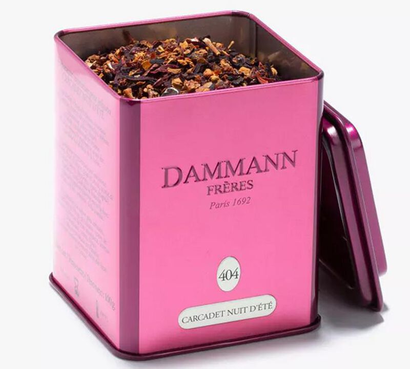 N&deg;404 Hibiscus Tea Nuit d'Et&eacute; Fruit Infusion by Dammann Fr&egrave;res - 100g image number 1