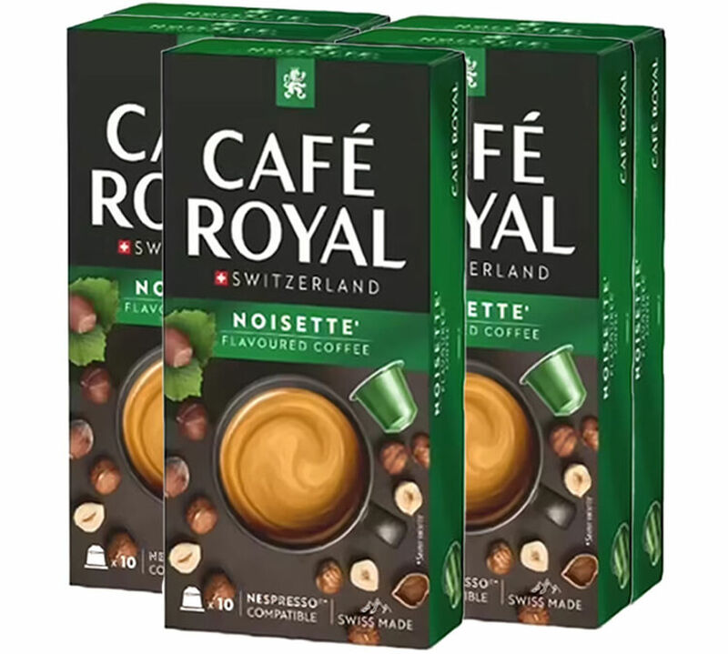 50 Nespresso* Original Compatible Capsules Noisette &ndash; CAFE ROYAL image number 0