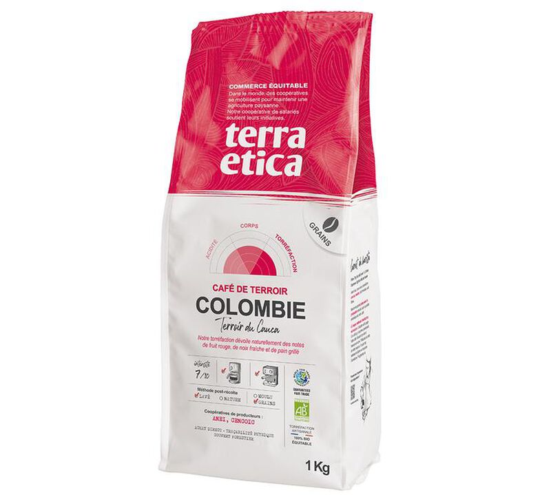 Terra Etica Organic Coffee Beans Colombia - 1kg image number 0